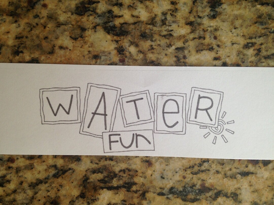 Color Me Water Fun Scrapbooking Title - Etsy