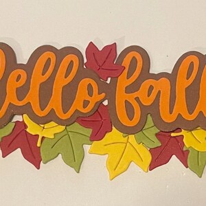 Hello Fall Die Cuts