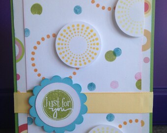 Just For You with Circles Card