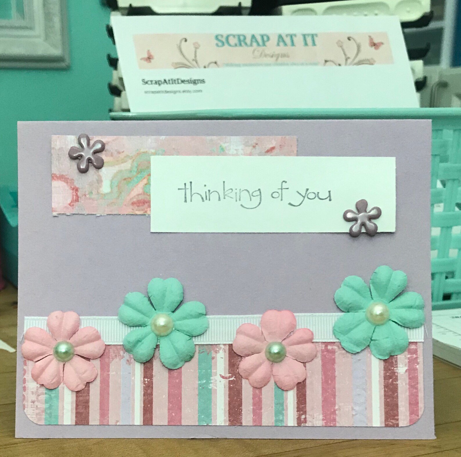 Thinking of You Greeting Card Etsy