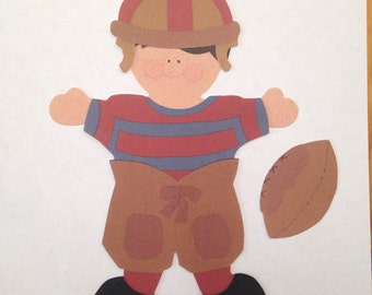 Football Paper Doll - Etsy