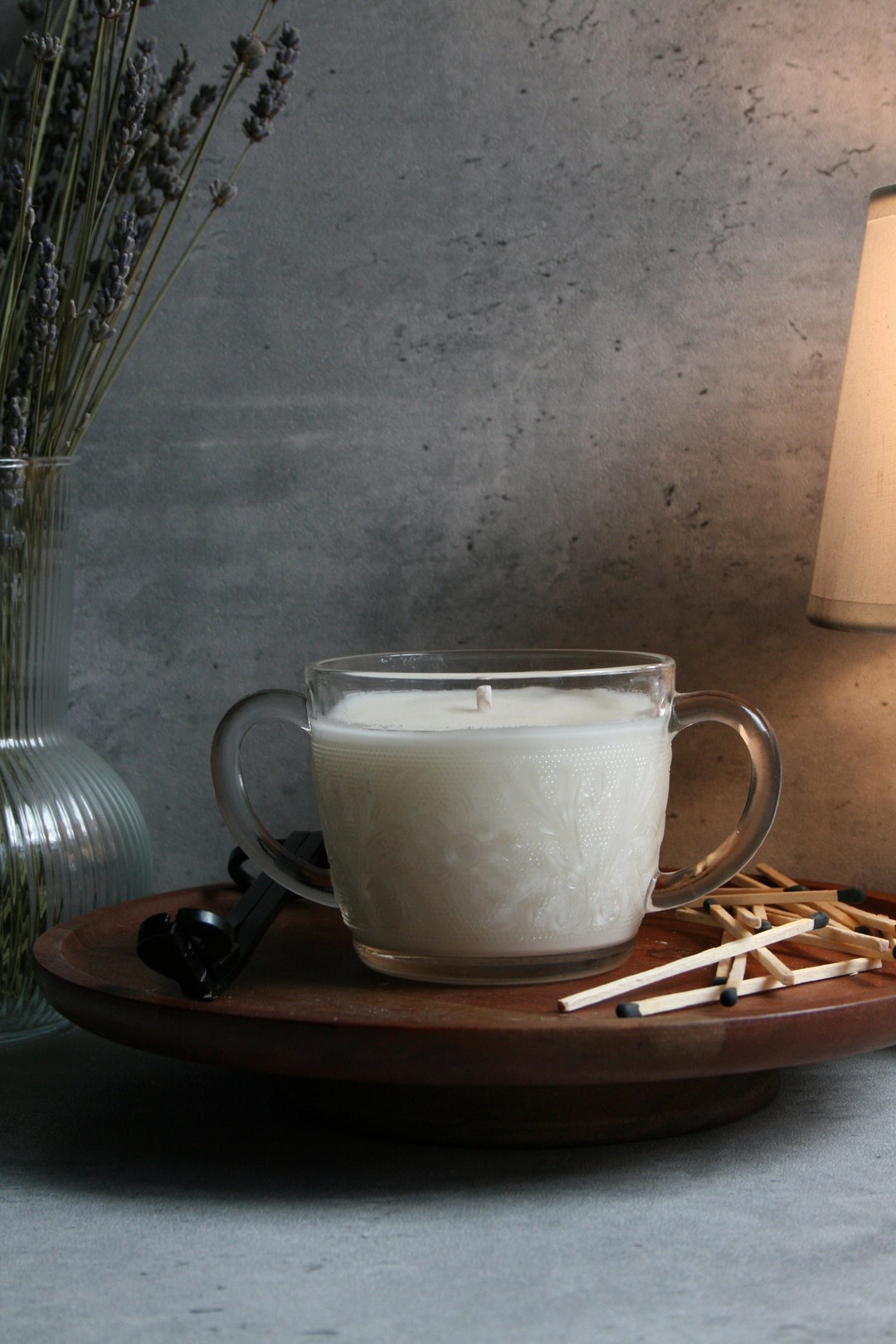 Black Currant Absinthe Scented Soy Candle All Natural Crystal Etsy