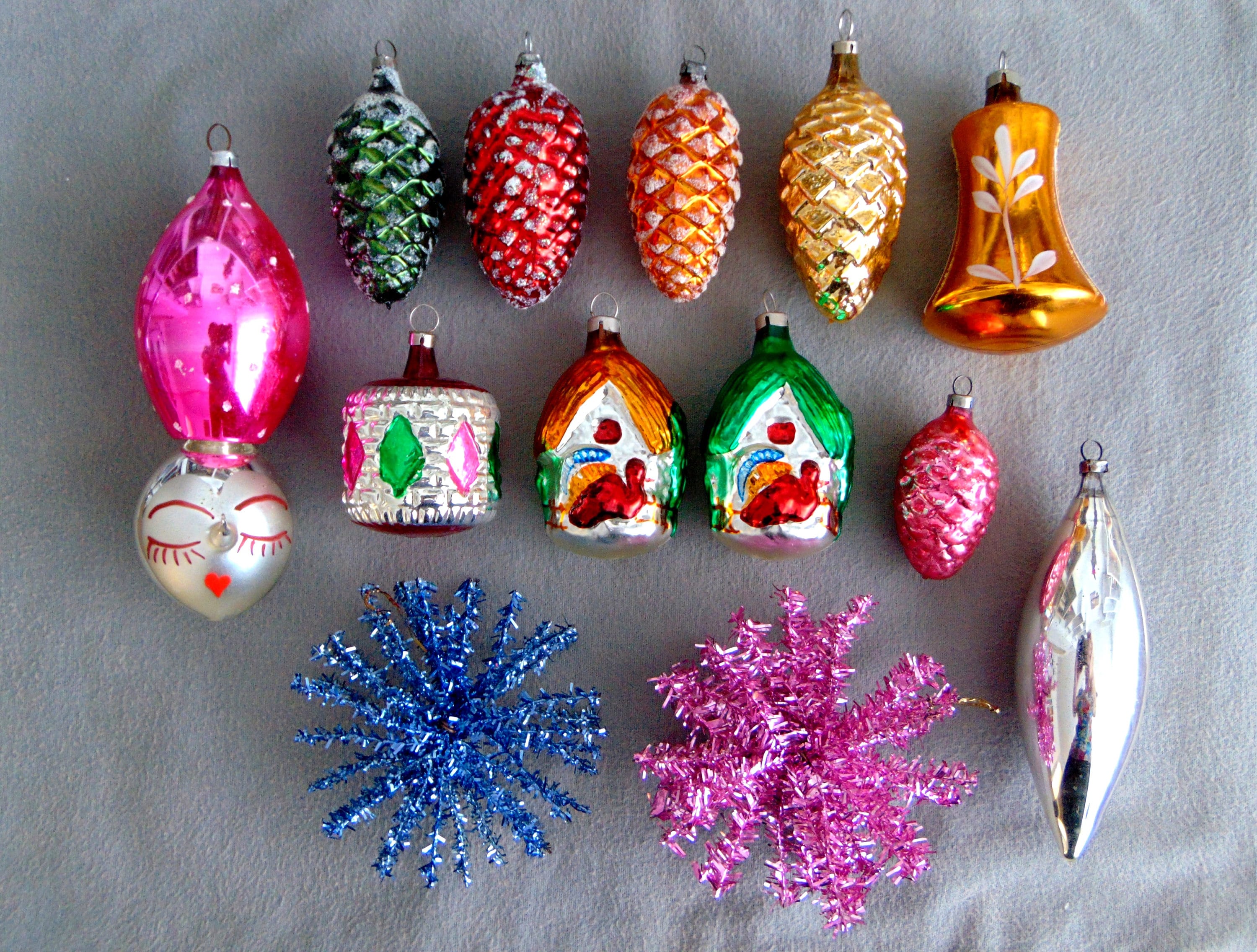 13 Vintage German and Czech Christmas Tree Ornaments - Etsy