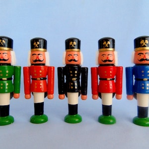 5 Vintage German Erzgebirge Display Ornaments Bergmann