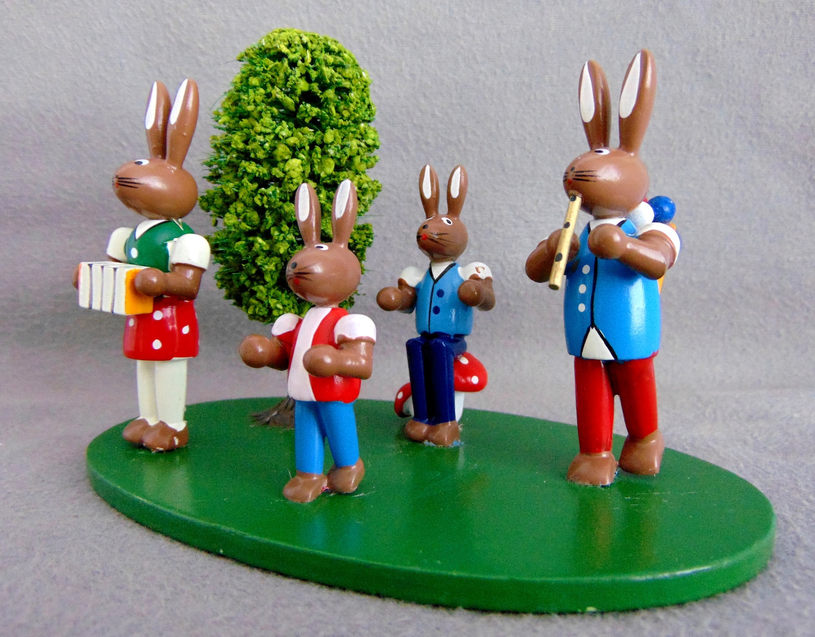 German Wooden Easter Bunnies from the Erzgebirge A German Girl in America