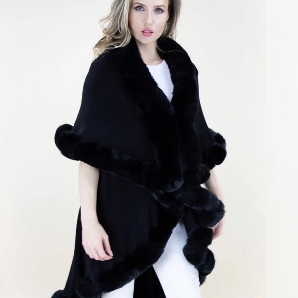faux fur shawl target