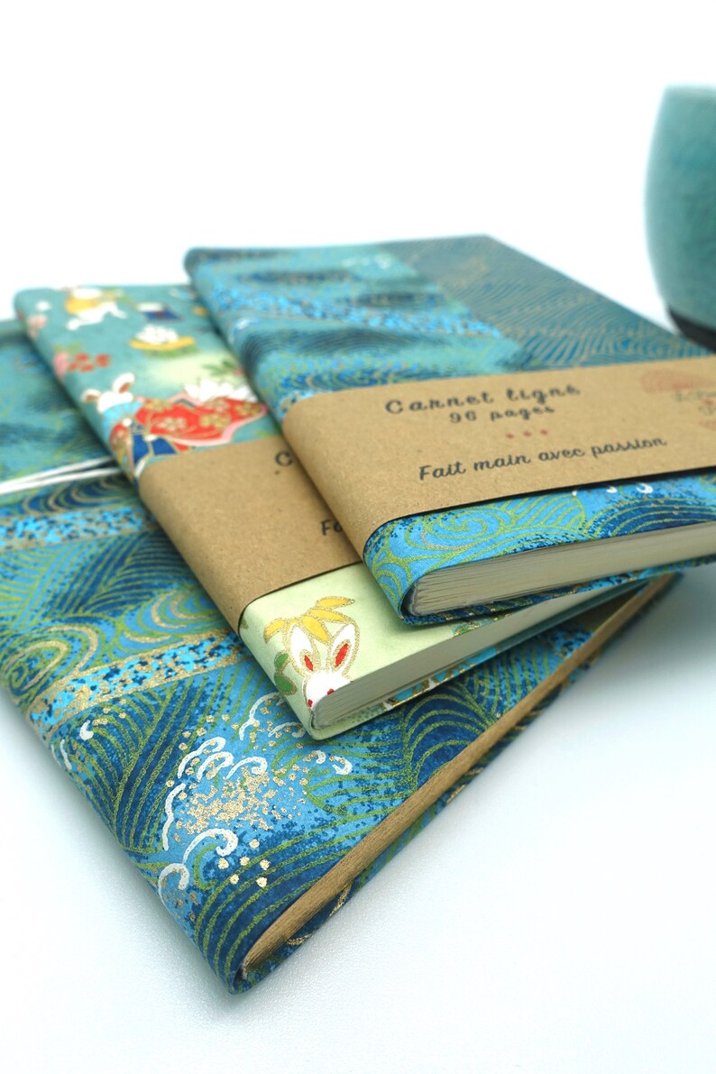 Japanese paper diary Zeninspired pocketbook kawai rabbit Etsy