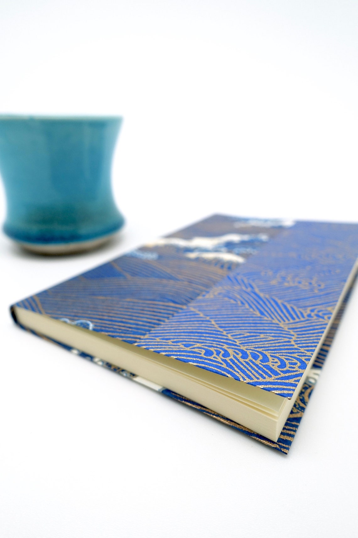Blue Japanese paper notebook small pocket book Zen Japan Etsy
