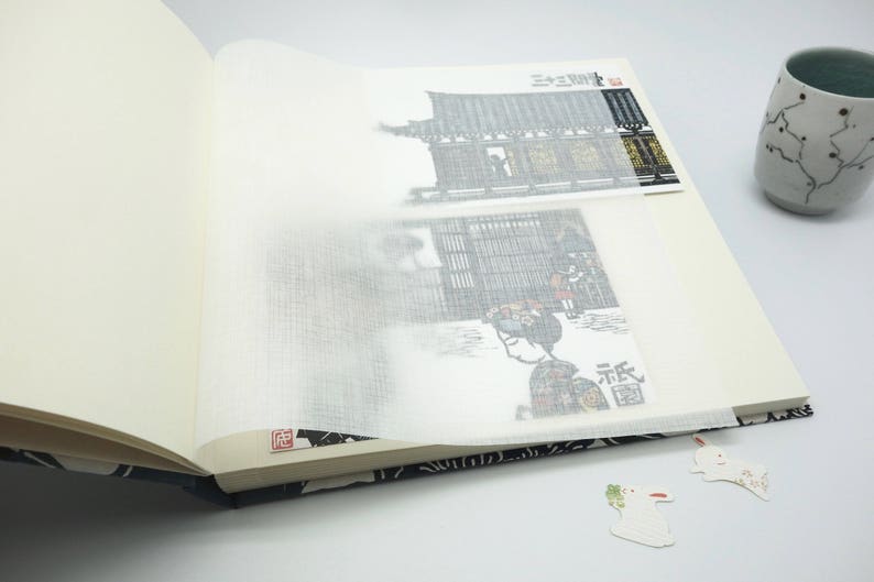 Photo album wedding wedding book baby blue Japanese paper guestbook ethnic japanese paper guest book polaroid