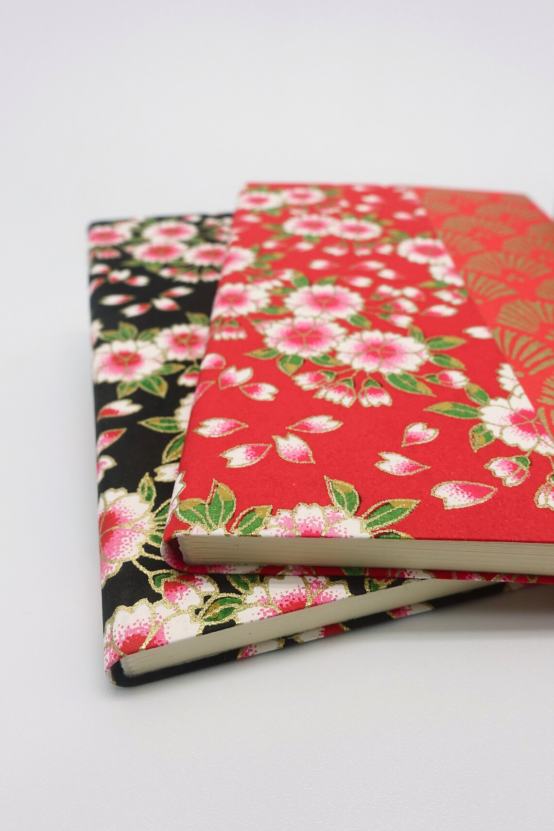 Writing notebook in flowery Japanese paper notebook bag or Etsy