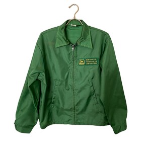 Vintage Louisville Sportswear Jacket Mens Medium Trucker Full Zip John Deere