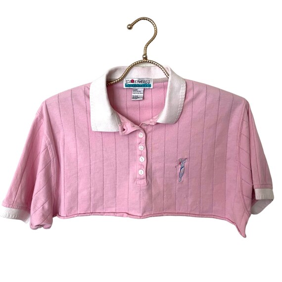 Vintage 80s Fairway Outfitters Pink Cropped Golf … - image 1