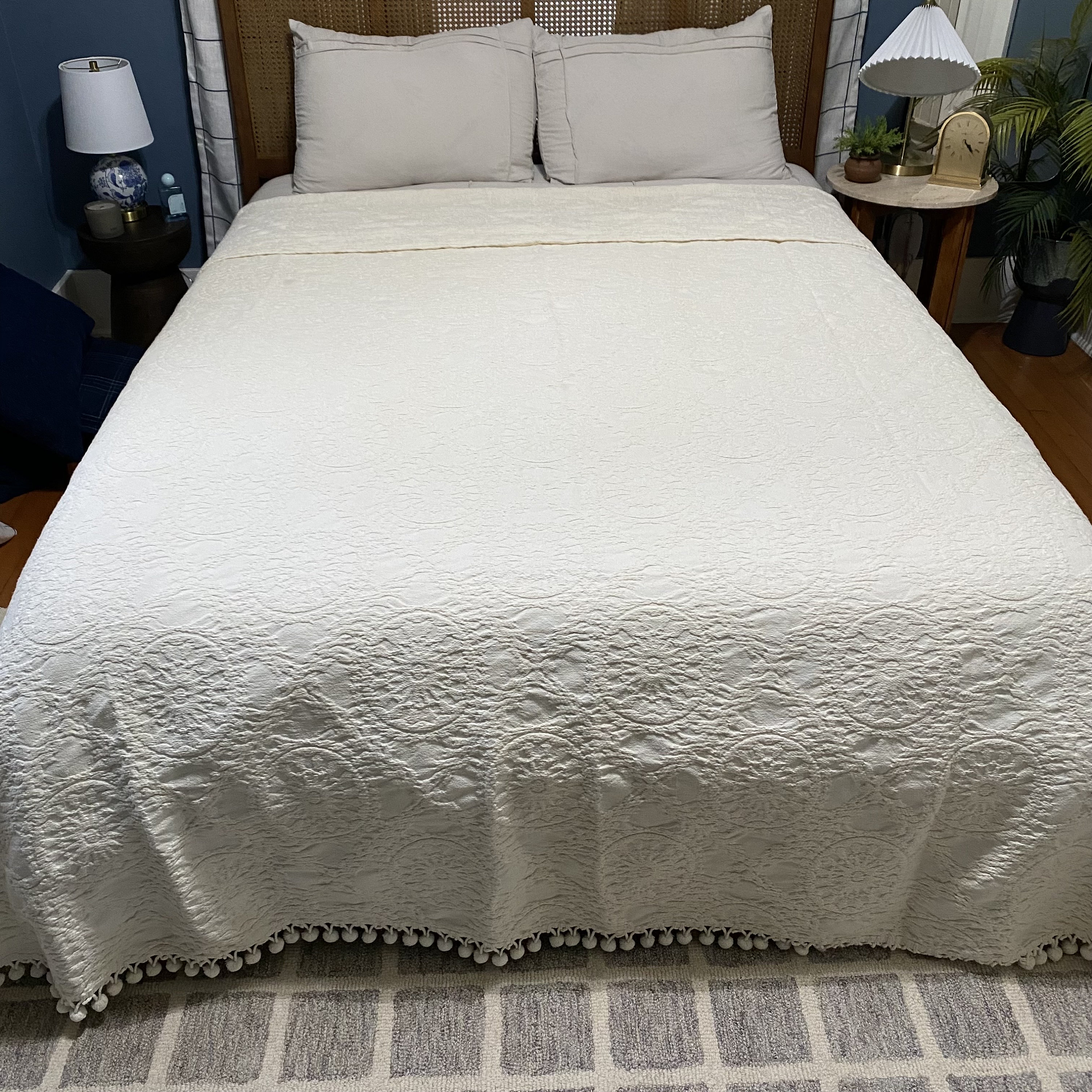 Vintage Fashion Manor Penn Prest 1960s 1970s MCM Cream Ivory Cotton