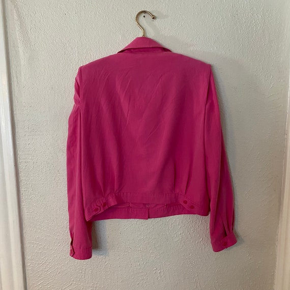 Vintage Lauren Ralph Lauren Pink Silk Jacket Wome… - image 6