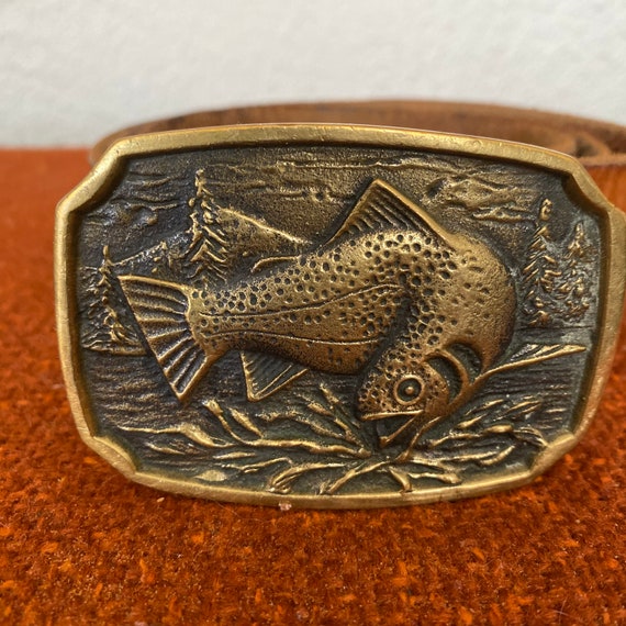 Vintage brass fishing belt - Gem