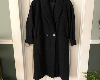 Vintage Donnybrook 100% Wool Double Breasted Long Peacoat Women’s 14P