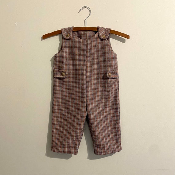Vintage 60s/70s Babies Polyester Jumpsuit Overall… - image 2