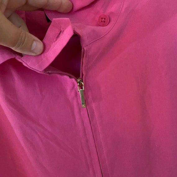 Vintage Lauren Ralph Lauren Pink Silk Jacket Wome… - image 5