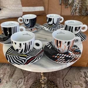 Illy Art Collection 2010 Tobias Rehberger Design 6 ESPRESSO Cups