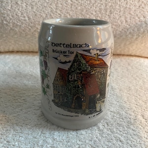 VTG 1993 Dettelbach Brucker Tor 0.5l Germany Beer Mug Stein - Oktoberfest Stein - Beer Stein