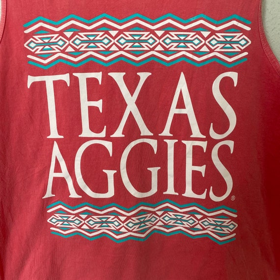 Comfort Colors Texas A & M Aggies Pink Tank Top S… - image 3