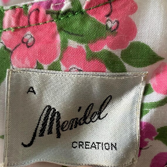 Mendel Creation Vintage Dress Pink Floral Mod Dre… - image 6