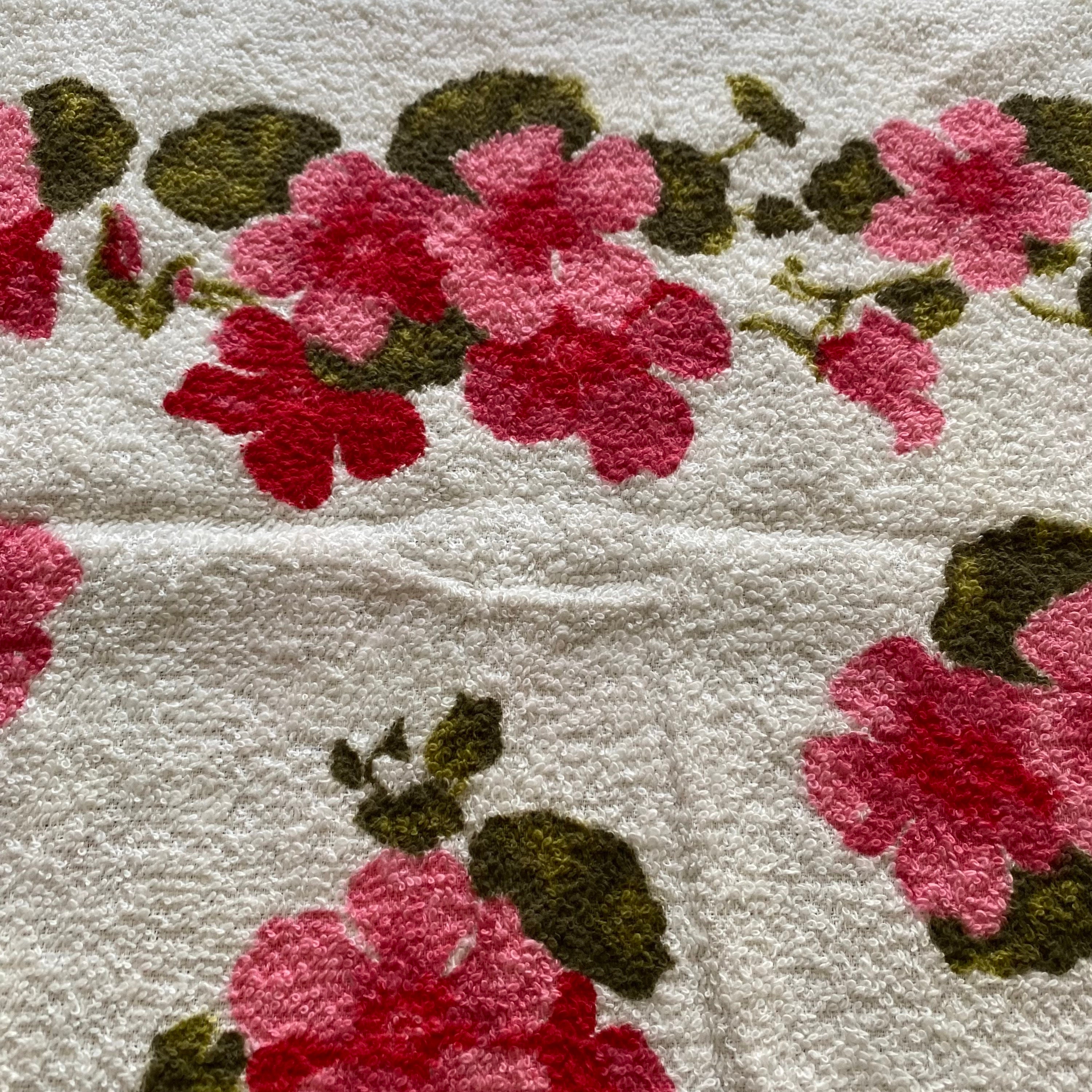 NEW Set of 3 Vintage MCM Floral Hand Towels Bathroom Linens - Etsy