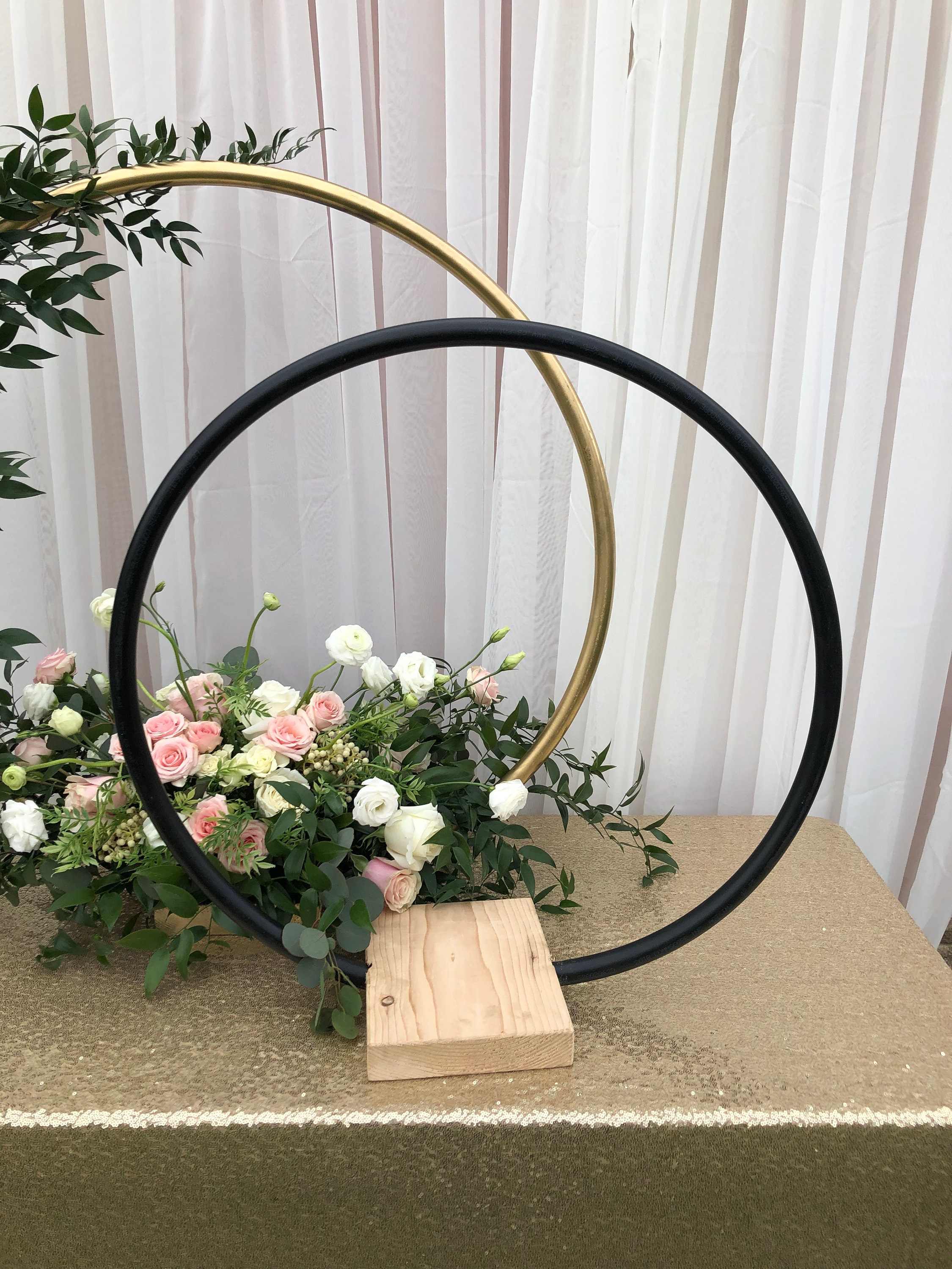  8 Pack Floral Hoop 14 Inches Metal Rings for Crafts Macrame  Rings Hoop Dream Catcher Rings DIY Wedding Wreath Candle Rings Wreaths  Craft Hoops Floral Ring for DIY Centerpiece Table Decorations