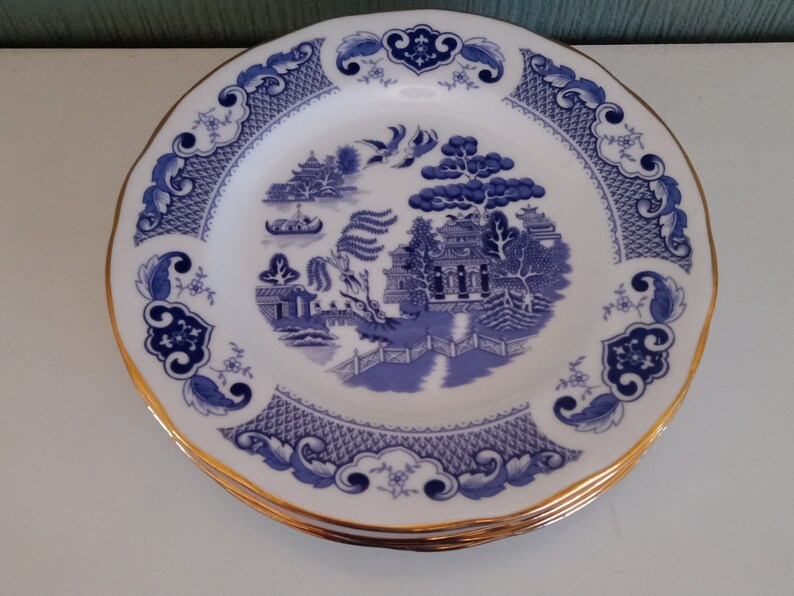 Duchess China Willow Pattern Side plates X6 Etsy