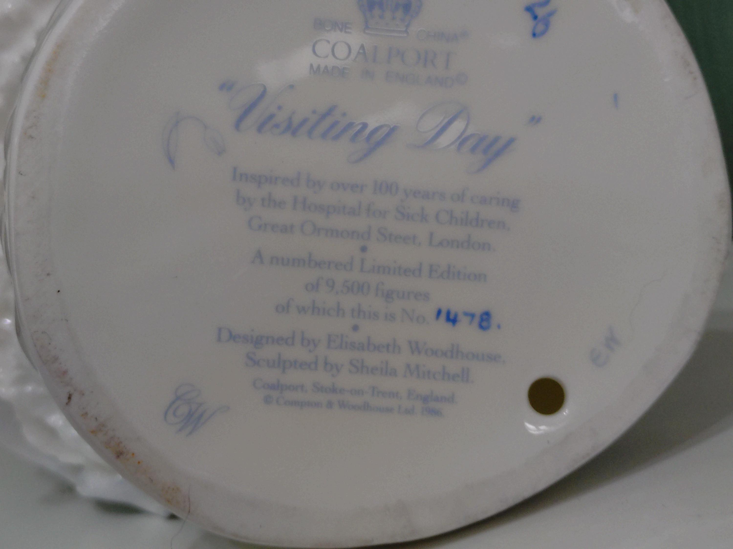 Vintage Coalport Figure Visiting Day Limited Edition With COA - Etsy