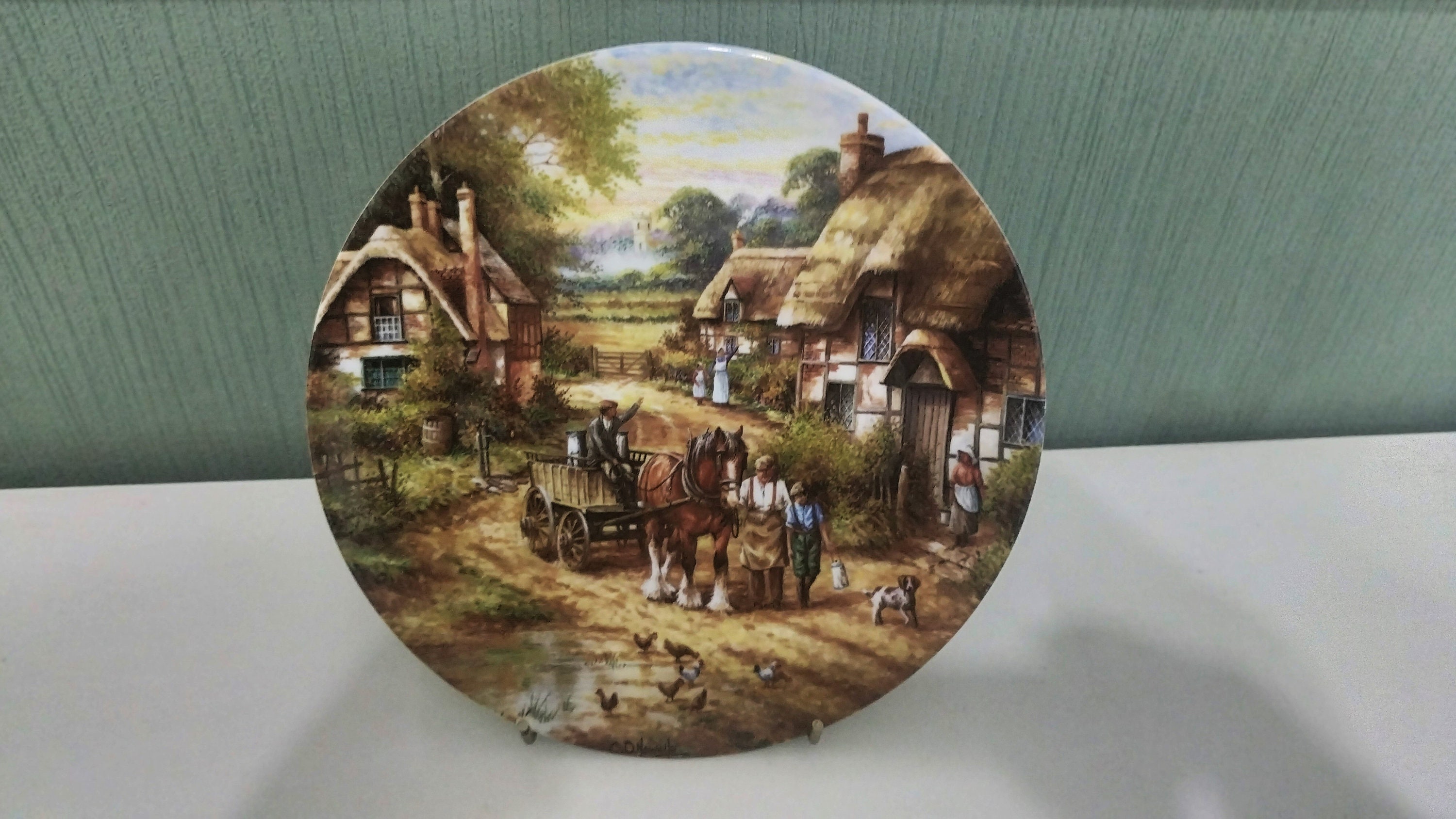 Wedgwood Early Morning Milk プレート 1991年 ホビー・楽器・アート