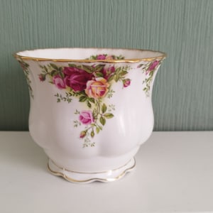 Vintage Royal Albert Old Country Roses liten kruka