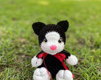 Figaro the Crochet Stuffed Cat