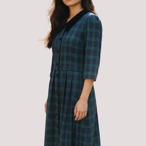 Long Green Dress With Buttons - Etsy