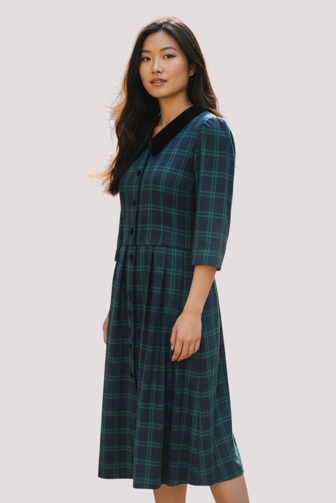 slim fit dress slacks 80s Christmas Present Dress