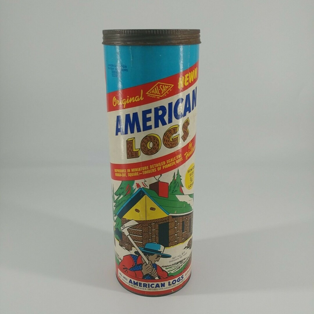 Halsam American Logs No 805 Lincoln Log Set Vintage Toys - Etsy
