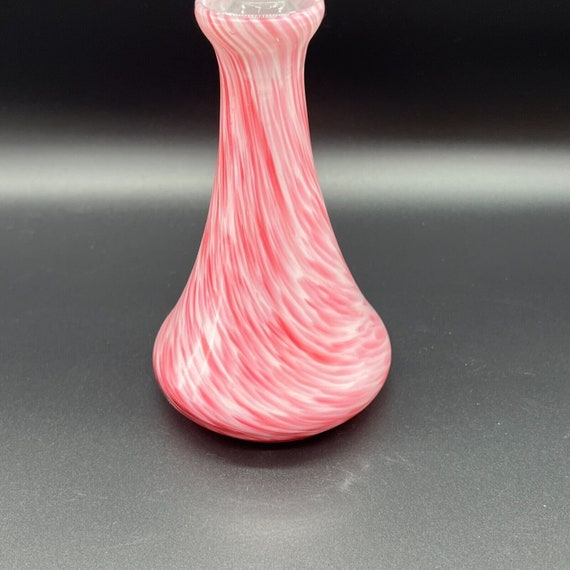 pink and white encased swirl glass perfume lotion… - image 3