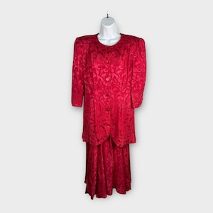 80s Vintage Holiday Dress - Etsy