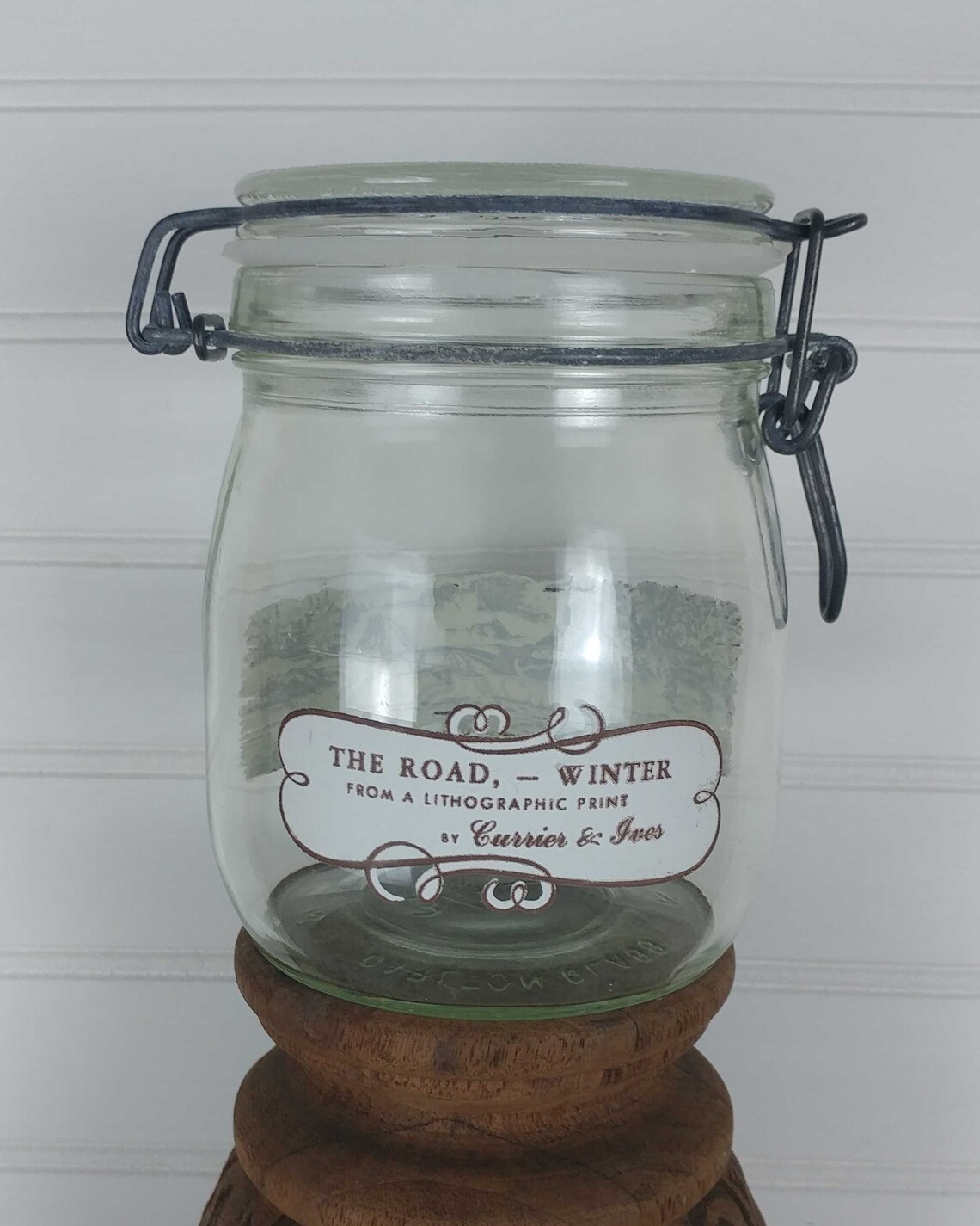 Carlton Glass Mason Jar Carlton Glass Christmas Mason Jar Etsy