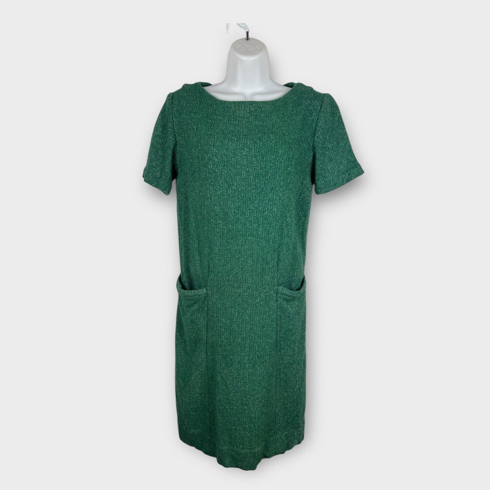 slim fit dress slacks Plaid Tweed Buttoned Dress Green