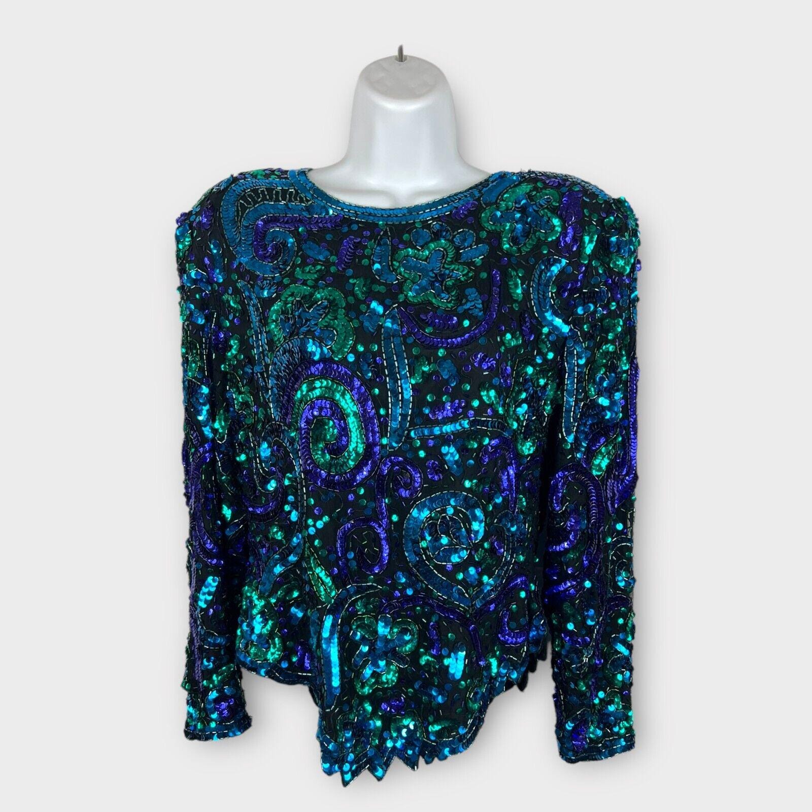 women's beaded evening tops