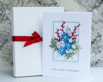 Joyeux Noël - Carte de voeux - Passez un Noël magique - Carte personnalisée - Cadeau spécial - 3D