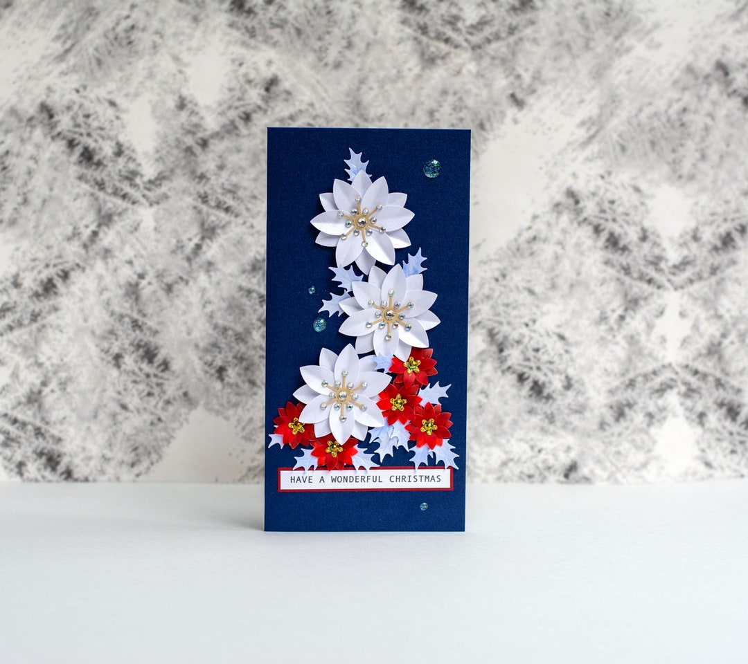 Cfristmas Card Fancy Greeting Card 3D Luxury Unique Have a Wonderful