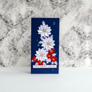 Kerstkaart - mooie wenskaart - 3D - luxe - uniek - fijne kerstdagen - speciaal cadeau