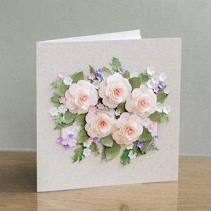 Handmade Greeting Card - Fancy Card - Card for Mum - Birthday Card - 3D - Customisable