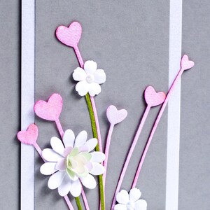 Carte de voeux faite main - Carte fantaisie - Unique - Cadeau spécial - Carte de mariage image 4