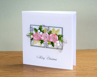 Joyeux Noël - Carte de Noël faite main personnalisée - Carte fantaisie - Cadeau spécial Noël - 3D