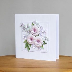 Fancy Handmade Birthday Card - Mum's Day Card - Greeting Card - Luxury -  Unique - Customisable - 3D