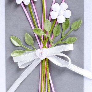 Carte de voeux faite main - Carte fantaisie - Unique - Cadeau spécial - Carte de mariage image 3