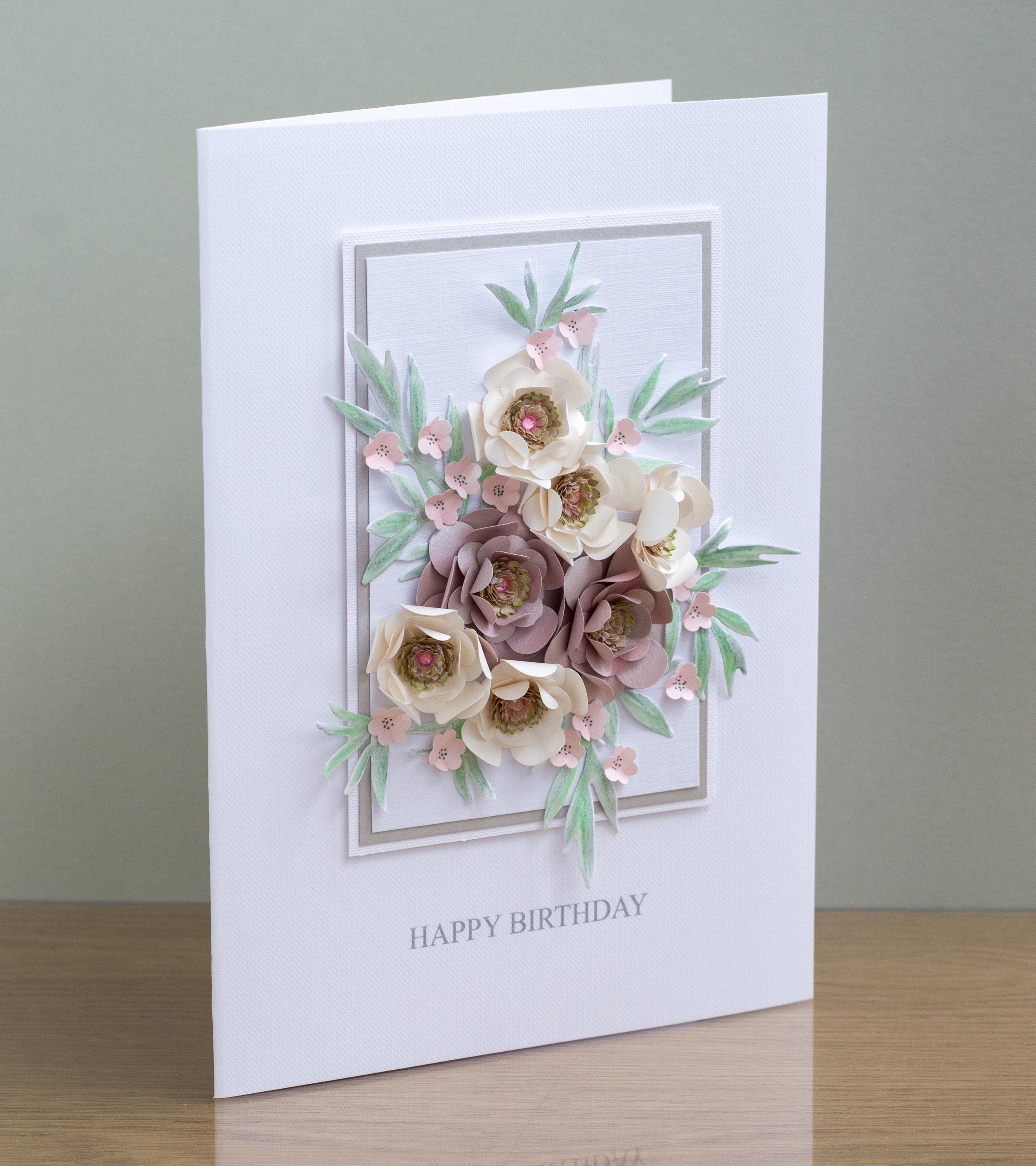 Handmade 3D Floral Birthday Card for Mum – Personalized Gift - Etsy